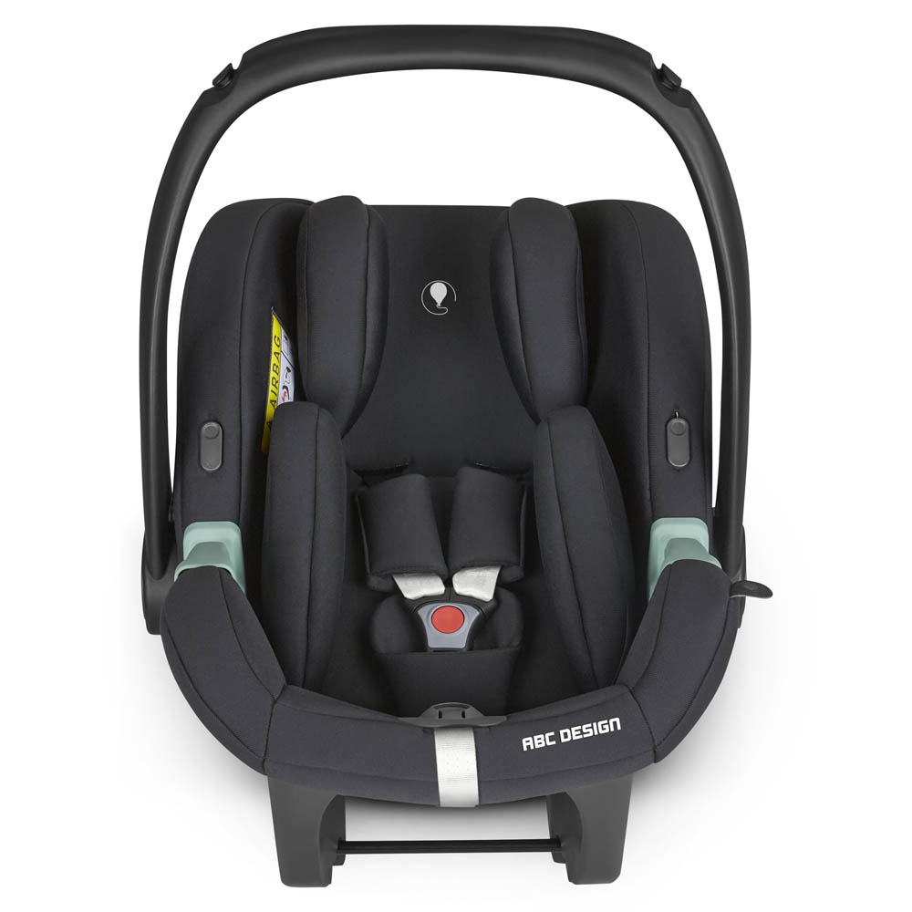 ABC Design Tulip i-Size - детское автокресло (0 - 15 міс / 40 - 83 см / 0-13 кг), с анатомическим вкладышем, регулируемым подголовником и козырьком от солнца • Black