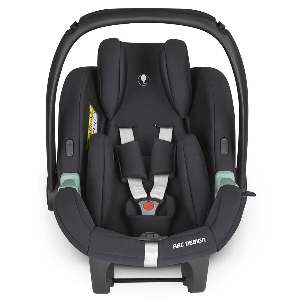 ABC Design Tulip i-Size - детское автокресло (0 - 15 міс / 40 - 83 см / 0-13 кг), с анатомическим вкладышем, регулируемым подголовником и козырьком от солнца • Black