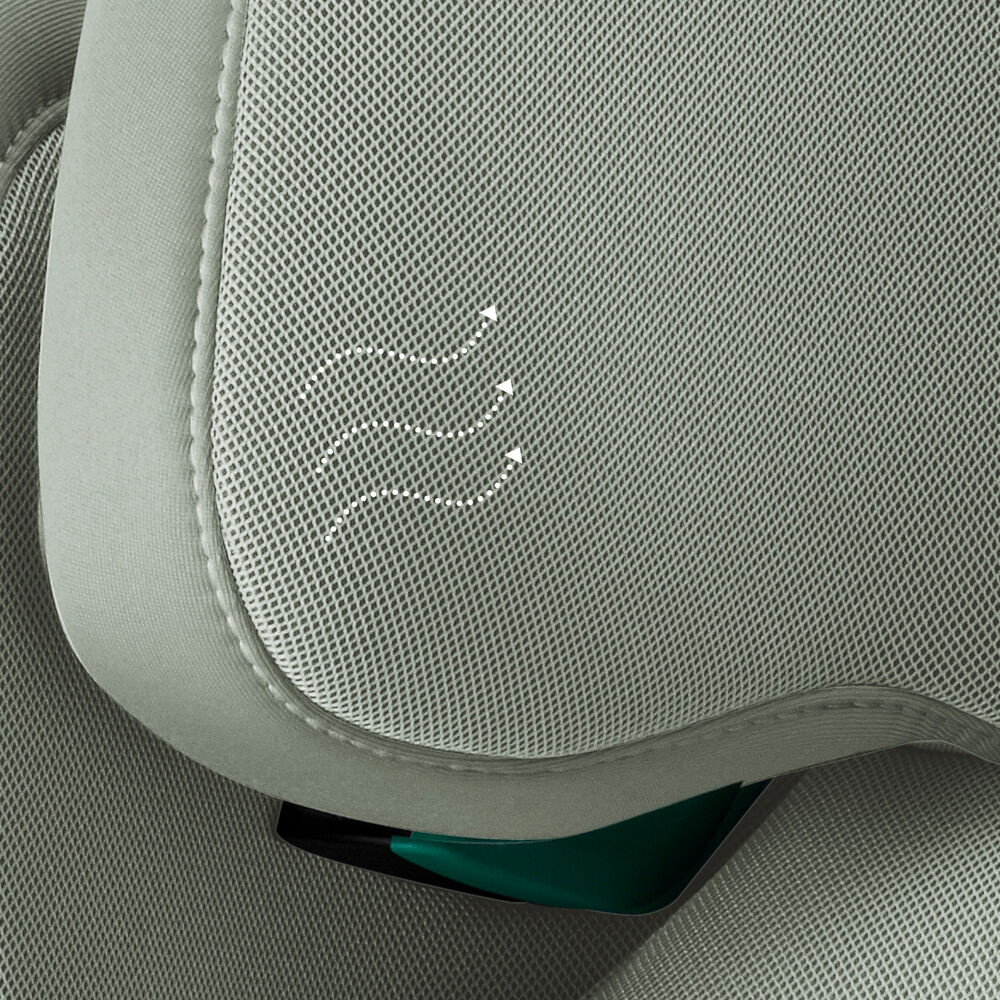 Britax Romer Kidfix Pro - автокресло для детей (от 3.5 до 12 лет / 100 - 150 см), накладка на ремень, дополнительная боковая защита, система SecureGuard • Style Sage Green