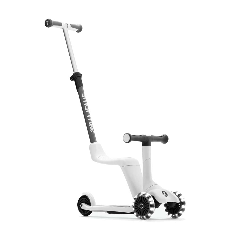 smarTrike Xtend Mini-ride - компактный детский самокат-беговел 3 в 1, съемное сиденье, раздвижная рама, регулируемый руль • White