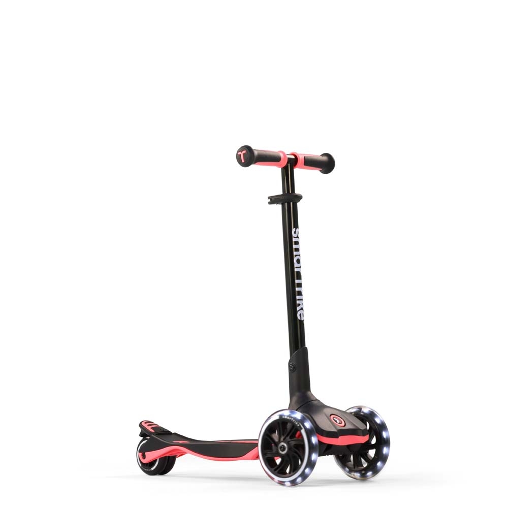 smarTrike Xtend Ride-on - детский самокат-беговел 4 в 1, родительская ручка, отсек для игрушек, LED-колеса • Salmon Pink