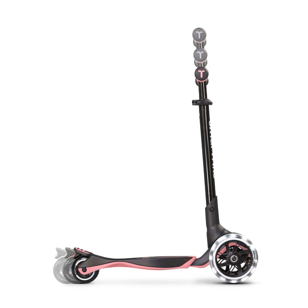 smarTrike Xtend Ride-on - детский самокат-беговел 4 в 1, родительская ручка, отсек для игрушек, LED-колеса • Salmon Pink