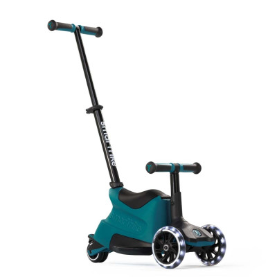 smarTrike Xtend Ride-on - детский самокат-беговел 4 в 1, родительская ручка, отсек для игрушек, LED-колеса • Teal