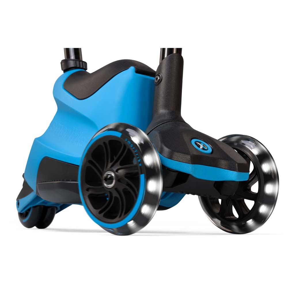 smarTrike Xtend Ride-on - детский самокат-беговел 4 в 1, родительская ручка, отсек для игрушек, LED-колеса • Blue