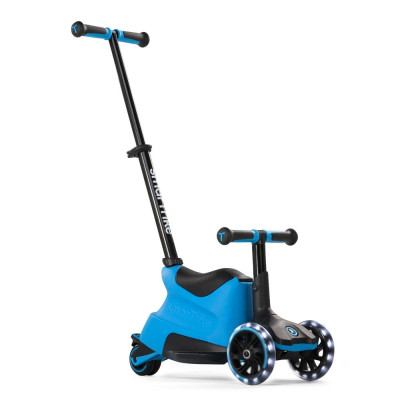 smarTrike Xtend Ride-on - детский самокат-беговел 4 в 1, родительская ручка, отсек для игрушек, LED-колеса • Blue