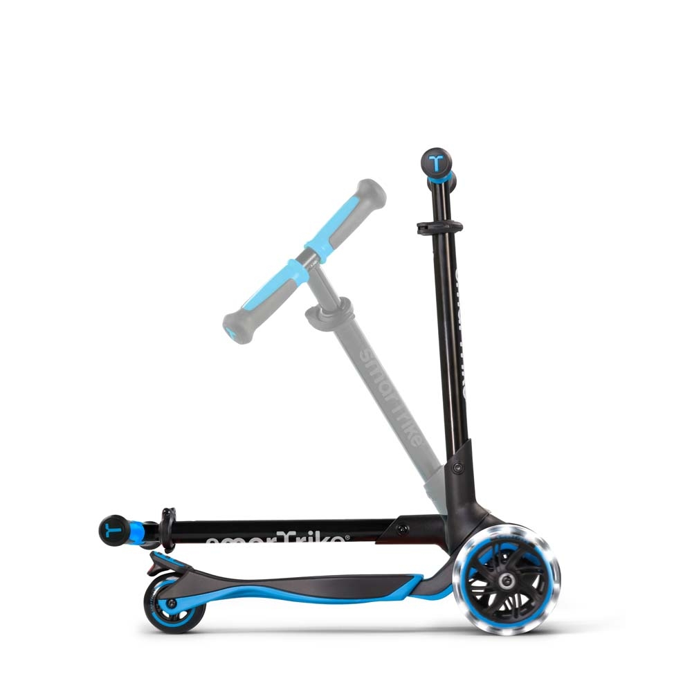 smarTrike Xtend Ride-on - детский самокат-беговел 4 в 1, родительская ручка, отсек для игрушек, LED-колеса • Blue