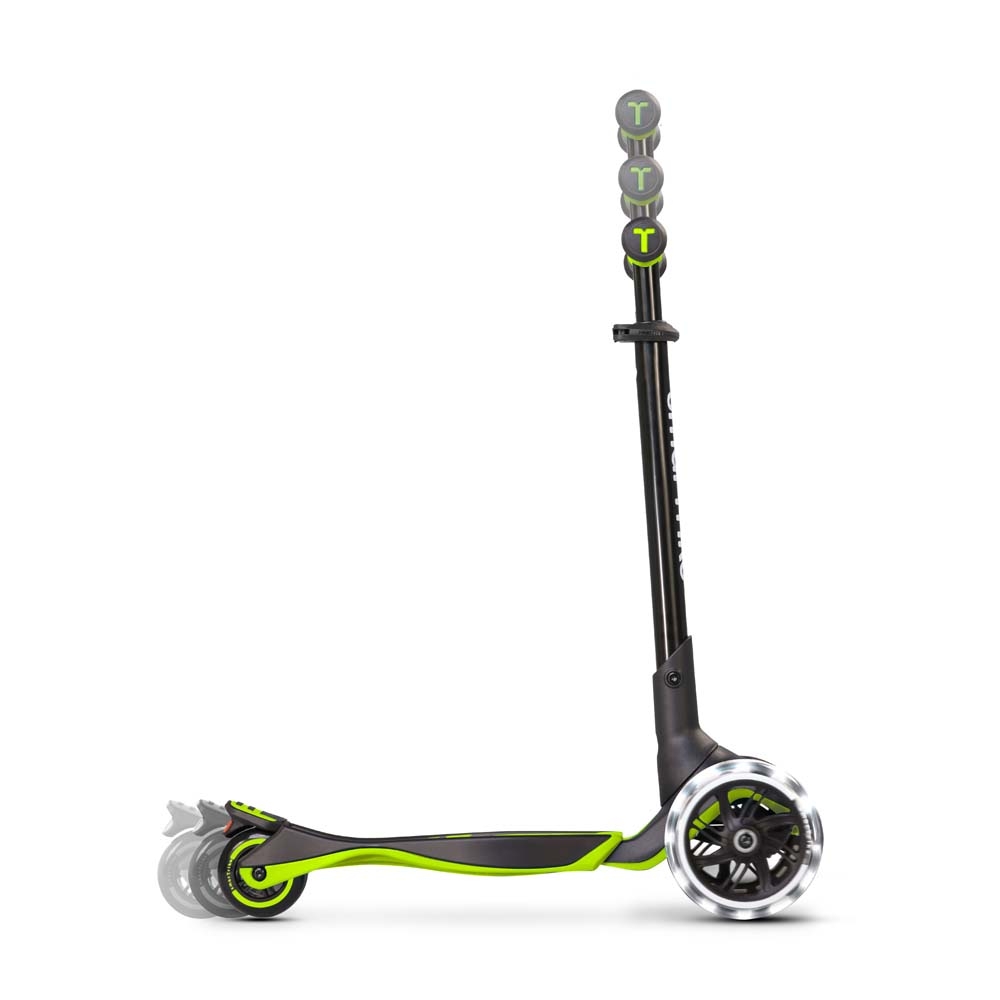 smarTrike Xtend Ride-on - детский самокат-беговел 4 в 1, родительская ручка, отсек для игрушек, LED-колеса • Lime