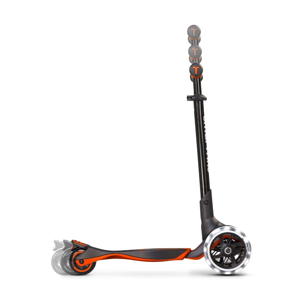 smarTrike Xtend Ride-on - детский самокат-беговел 4 в 1, родительская ручка, отсек для игрушек, LED-колеса • Orange