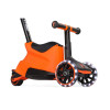 smarTrike Xtend Ride-on - детский самокат-беговел 4 в 1, родительская ручка, отсек для игрушек, LED-колеса • Orange