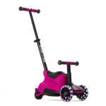 smarTrike Xtend Ride-on - детский самокат-беговел 4 в 1, родительская ручка, отсек для игрушек, LED-колеса • Pink