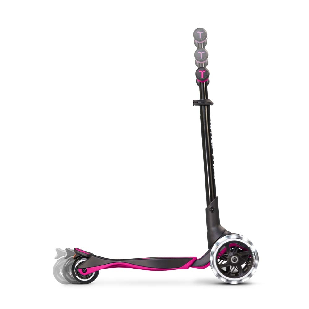 smarTrike Xtend Ride-on - детский самокат-беговел 4 в 1, родительская ручка, отсек для игрушек, LED-колеса • Pink