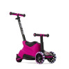 smarTrike Xtend Ride-on - детский самокат-беговел 4 в 1, родительская ручка, отсек для игрушек, LED-колеса • Pink