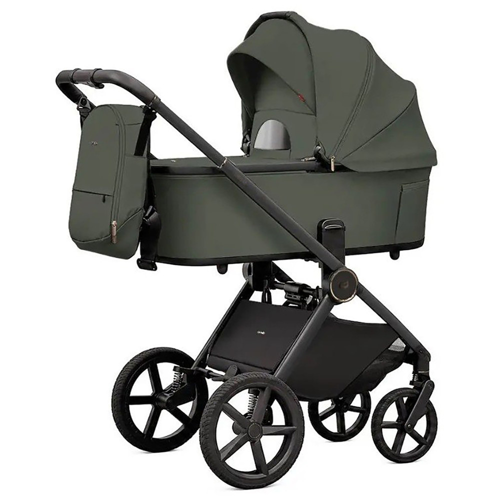 Carrello Ultimo F CRL-6701 - дитяча коляска 2в1, люлька складається разом із рамою • Baltic Green