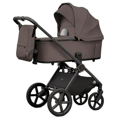 Carrello Ultimo F CRL-6701 - дитяча коляска 2в1, люлька складається разом із рамою • Lucky Brown