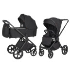 Carrello Ultimo F CRL-6701 - дитяча коляска 2в1, люлька складається разом із рамою, телескопічна ручка • Sable Black Carrello Ultimo F CRL-6701 - дитяча коляска 2в1, люлька складається разом із рамою, телескопічна ручка • Sable Black
