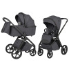 Carrello Vector F CRL-6700 - дитяча коляска 2в1, люлька складається разом із рамою • Ample Grey