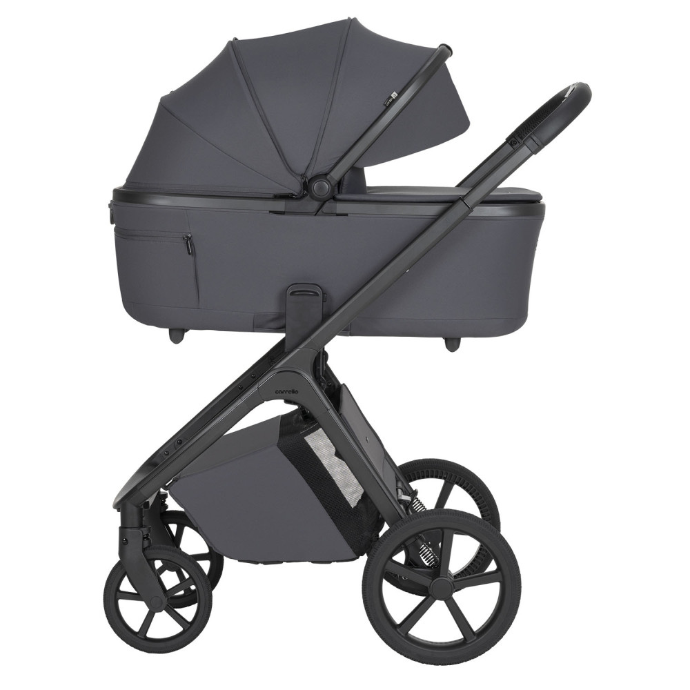 Carrello Vector F CRL-6700 - дитяча коляска 2в1, люлька складається разом із рамою • Ample Grey