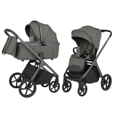 Carrello Vector F CRL-6700 - дитяча коляска 2в1, люлька складається разом із рамою • Calm Green
