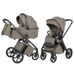 Carrello Vector F CRL-6700 - детская коляска 2в1, люлька складывается вместе с рамой • Flannel Beige