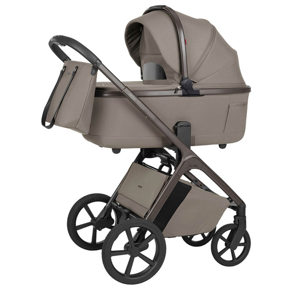 Carrello Vector F CRL-6700 - дитяча коляска 2в1, люлька складається разом із рамою • Flannel Beige
