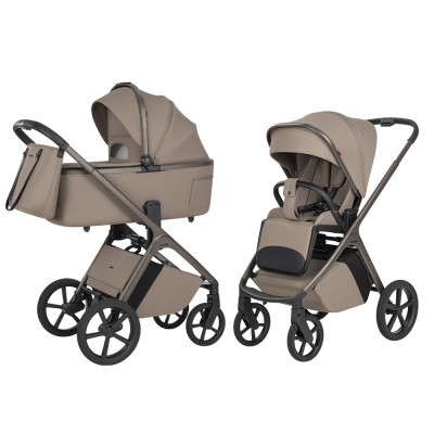 Carrello Vector F CRL-6700 - детская коляска 2в1, люлька складывается вместе с рамой • Flannel Beige Carrello Vector F CRL-6700 - детская коляска 2в1, люлька складывается вместе с рамой • Flannel Beige