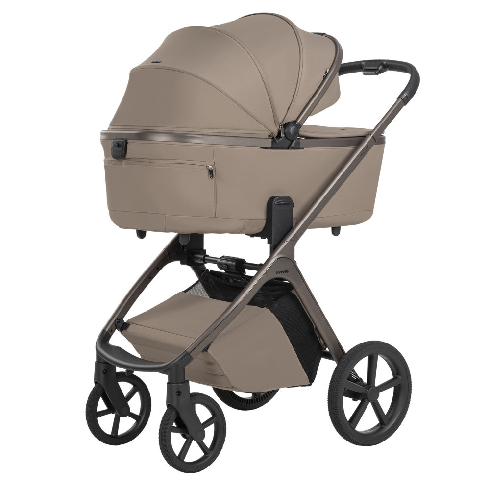 Carrello Vector F CRL-6700 - детская коляска 2в1, люлька складывается вместе с рамой • Flannel Beige