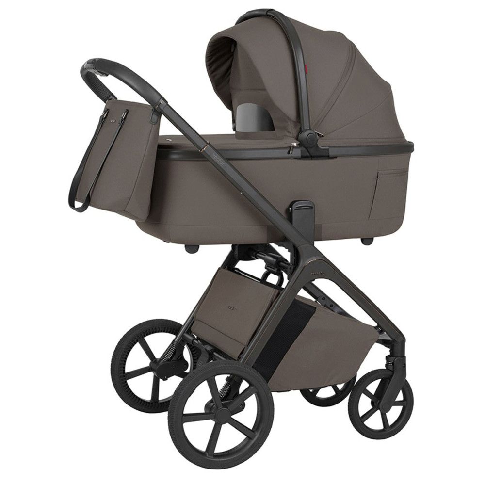 Carrello Vector F CRL-6700 - детская коляска 2в1, люлька складывается вместе с рамой • Koa Brown