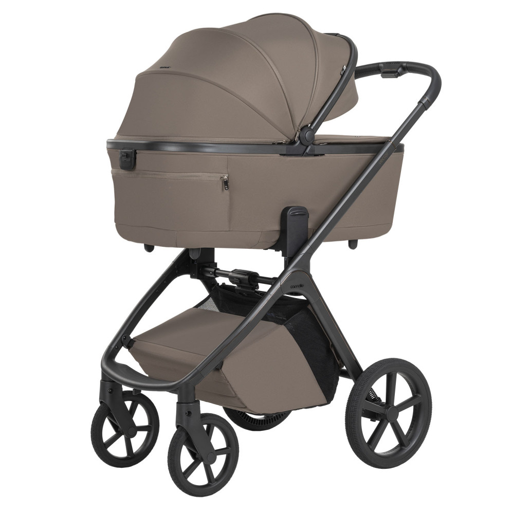 Carrello Vector F CRL-6700 - детская коляска 2в1, люлька складывается вместе с рамой • Koa Brown
