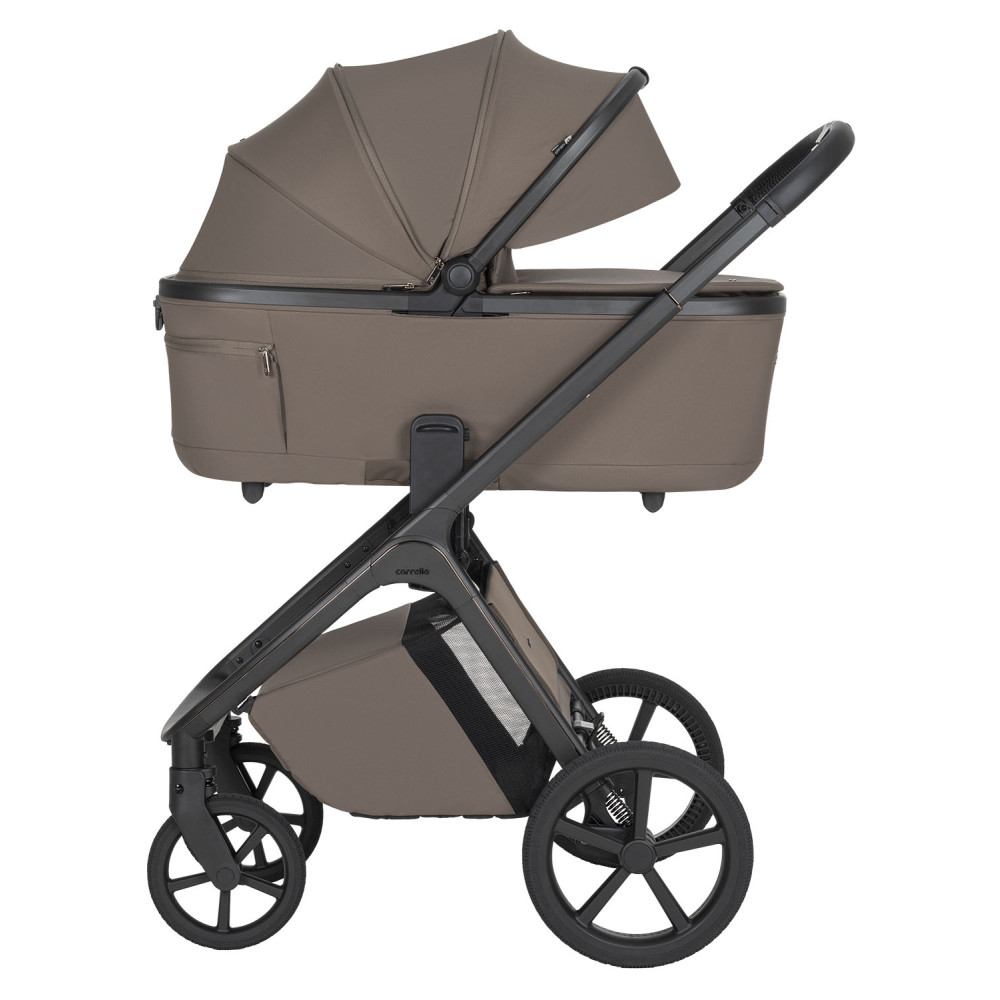 Carrello Vector F CRL-6700 - детская коляска 2в1, люлька складывается вместе с рамой • Koa Brown