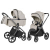 Carrello Vector F CRL-6700 - дитяча коляска 2в1, люлька складається разом із рамою • Zephyr Beige