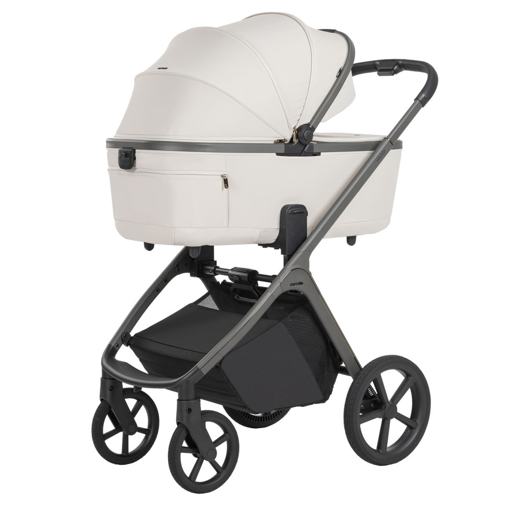 Carrello Vector F CRL-6700 - дитяча коляска 2в1, люлька складається разом із рамою • Zephyr Beige