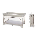 Maxi-Cosi Merlin - дитячий манеж із компактним складанням, дихаючою сіткою та матрацом • Elegance Beige Maxi-Cosi Merlin - дитячий манеж із компактним складанням, дихаючою сіткою та матрацом • Elegance Beige