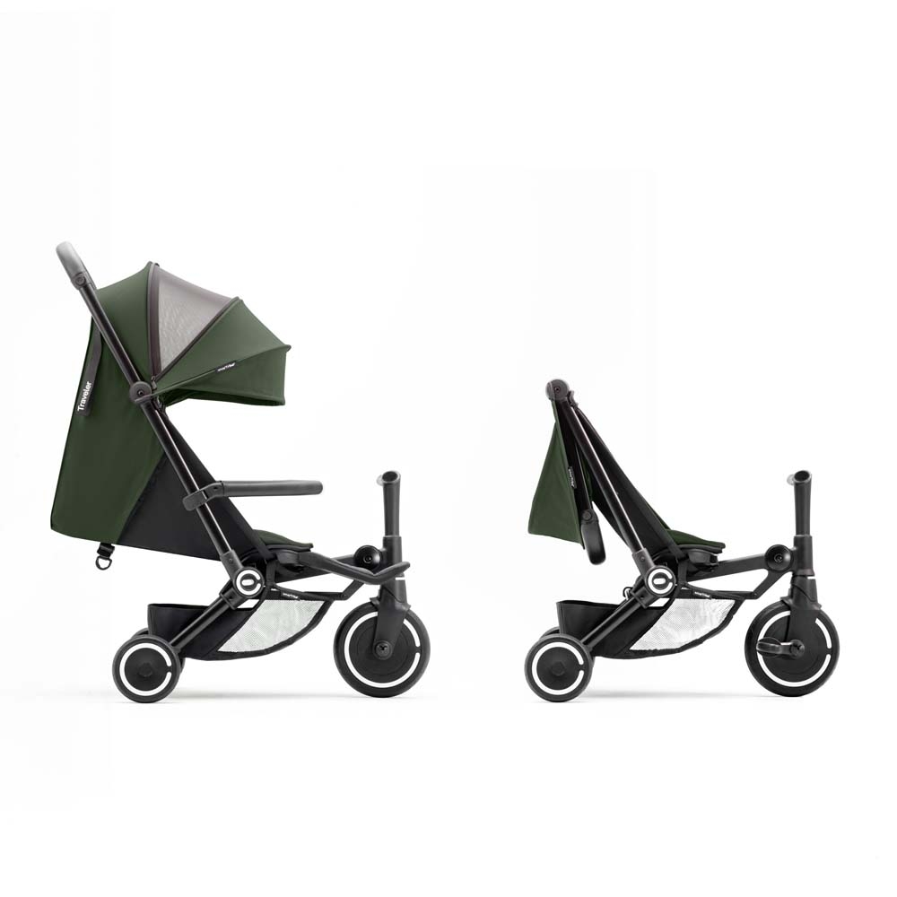 smarTrike Traveler - коляска-велосипед 4в1 із компактним складанням Cabin Size • Olive smarTrike Traveler - коляска-велосипед 4в1 із компактним складанням Cabin Size • Olive