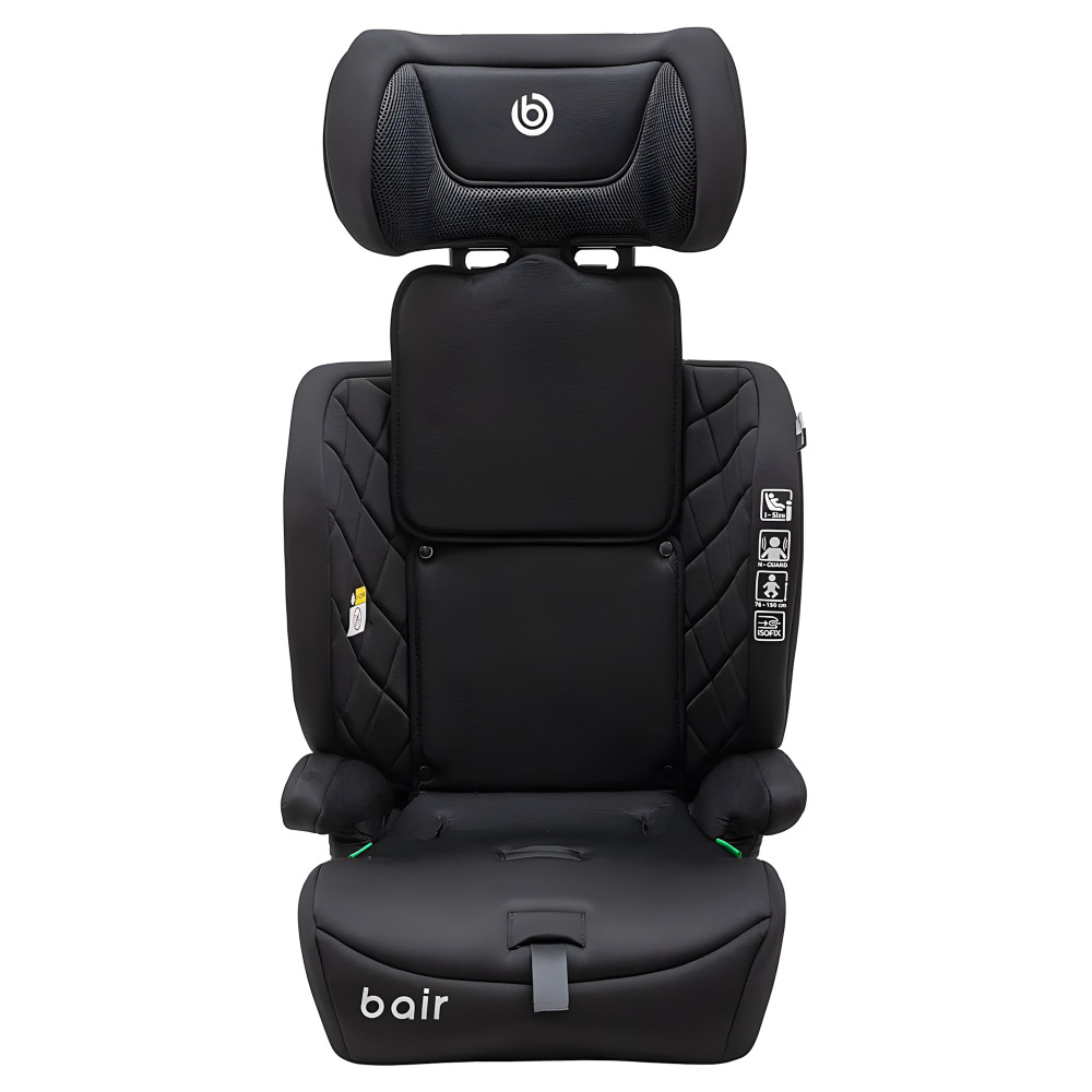 Bair Slider i-Size - детское автокресло (от 15 мес до 12 лет / 76 - 150 см / до 36 кг), установка по ходу движения, крепление Isofix и Top Tether • Black (BS-01) Bair Slider i-Size - детское автокресло (от 15 мес до 12 лет / 76 - 150 см / до 36 кг), установка по ходу движения, крепление Isofix и Top Tether • Black (BS-01)