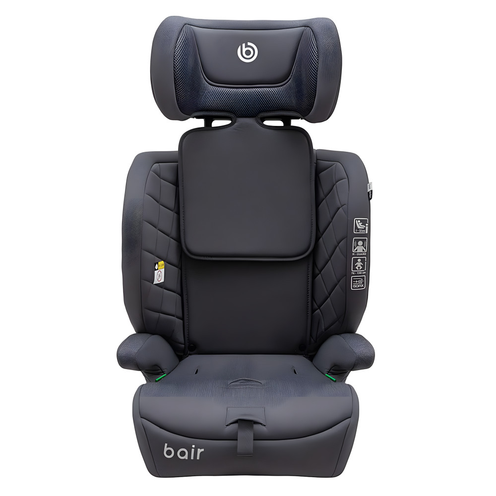 Bair Slider i-Size - детское автокресло (от 15 мес до 12 лет / 76 - 150 см / до 36 кг), установка по ходу движения, крепление Isofix и Top Tether • Graphite Midnight (BS-02)