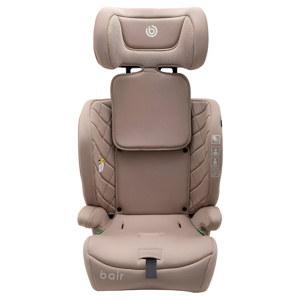 Bair Slider i-Size - детское автокресло (от 15 мес до 12 лет / 76 - 150 см / до 36 кг), установка по ходу движения, крепление Isofix и Top Tether • Beige (BS-05)