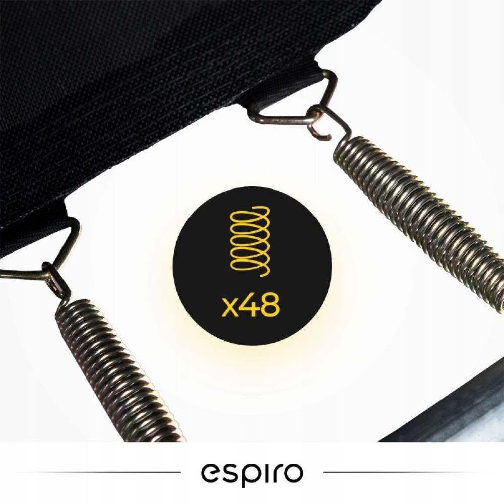 Espiro Sky Up - дитячий батут з внутрішньою захисною сіткою (244 см / до 100 кг) • Black Espiro Sky Up - дитячий батут з внутрішньою захисною сіткою (244 см / до 100 кг) • Black