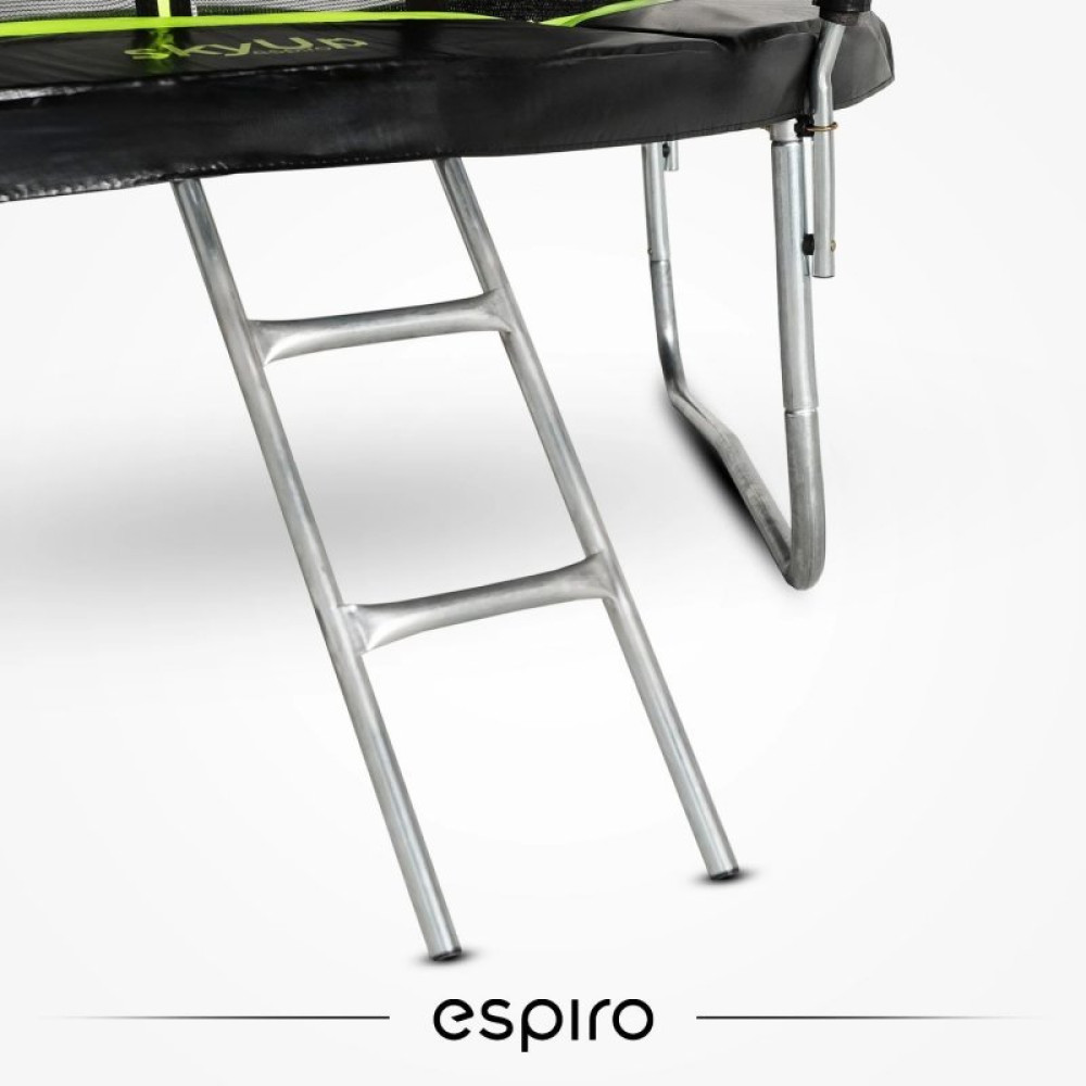 Espiro Sky Up - дитячий батут з внутрішньою захисною сіткою та драбиною (305 см / до 100 кг) • Black Espiro Sky Up - дитячий батут з внутрішньою захисною сіткою та драбиною (305 см / до 100 кг) • Black