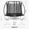 Espiro Sky Up - дитячий батут з внутрішньою захисною сіткою та драбиною (305 см / до 100 кг) • Black