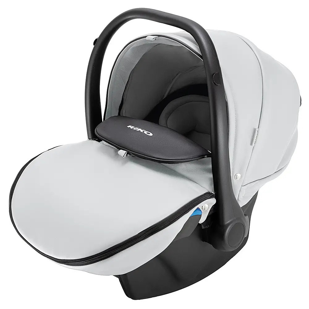 Riko Kite Eco - автокрісло з адаптерами та захистом від бокових ударів •  Light Grey