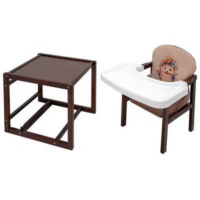 Babyroom Пеппи - стульчик-трансформер (ежик, цветы) • Cappuccino / Chocolate Babyroom Пеппи - стульчик-трансформер (ежик, цветы) • Cappuccino / Chocolate