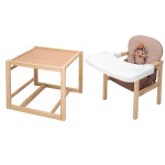 Babyroom Пеппі-230 Eko - стільчик-трансформер (їжачок, квіти) • Cappuccino / Chocolate Babyroom Пеппі-230 Eko - стільчик-трансформер (їжачок, квіти) • Cappuccino / Chocolate