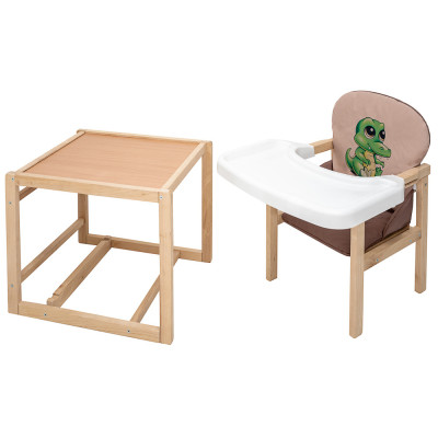 Babyroom Пеппі-230 Eko - стільчик-трансформер (крокодил) • Cappuccino / Chocolate Babyroom Пеппі-230 Eko - стільчик-трансформер (крокодил) • Cappuccino / Chocolate