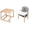 Babyroom Пеппі-230 Eko - стільчик-трансформер (їжачок, квіти) • Grey / Graphite Babyroom Пеппі-230 Eko - стільчик-трансформер (їжачок, квіти) • Grey / Graphite