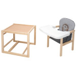 Babyroom Пеппі-230 Eko - стільчик-трансформер (їжачок, серця) • Grey / Graphite Babyroom Пеппі-230 Eko - стільчик-трансформер (їжачок, серця) • Grey / Graphite