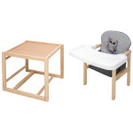 Babyroom Пеппі-230 Eko - стільчик-трансформер (сова) • Grey / Graphite Babyroom Пеппі-230 Eko - стільчик-трансформер (сова) • Grey / Graphite