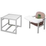 Babyroom Пеппі-250 - стільчик-трансформер (крокодил) • Grey Cappuccino / Chocolate Babyroom Пеппі-250 - стільчик-трансформер (крокодил) • Grey Cappuccino / Chocolate