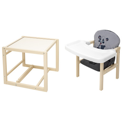Babyroom Пеппі-260 - стільчик-трансформер (панда) • Ivory Grey / Graphite Babyroom Пеппі-260 - стільчик-трансформер (панда) • Ivory Grey / Graphite