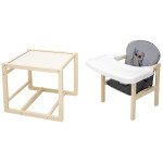 Babyroom Пеппі-260 - стільчик-трансформер (сова) • Ivory Grey / Graphite Babyroom Пеппі-260 - стільчик-трансформер (сова) • Ivory Grey / Graphite