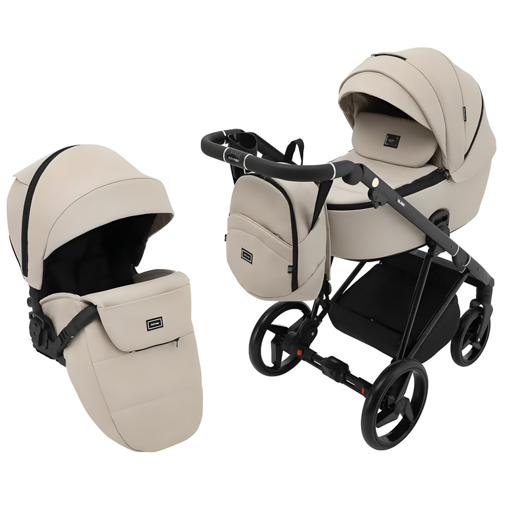 Коляска 2 в 1 Adamex Blanc Eco SA-7 лате  (680710)